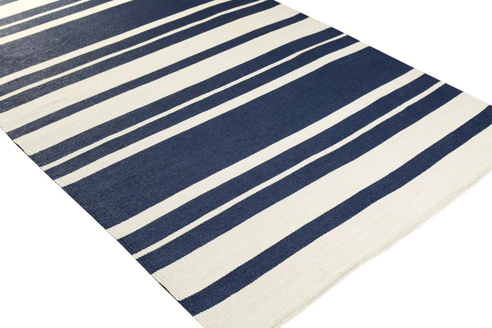 Otis Indoor/Outdoor Rug in Navy & Cream & Reviews Joss & Main